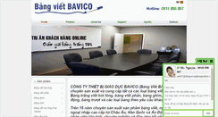 Desktop Screenshot of bangvietbavico.net