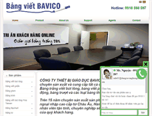 Tablet Screenshot of bangvietbavico.net